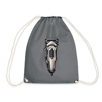 Hair clippers Hairdresser Barber - Drawstring Bag - grey - Front