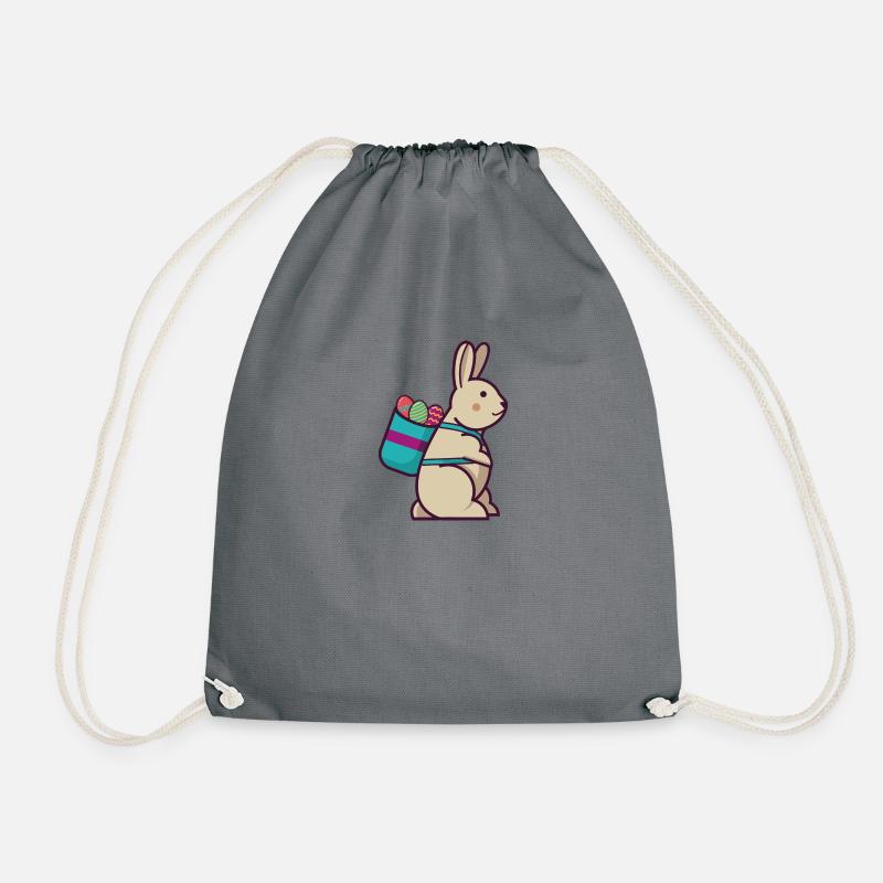 sweet Easter - Drawstring Bag - grey