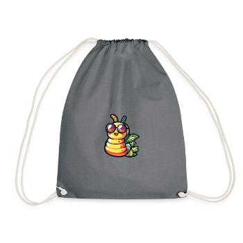 Worm Comic Holiday - Sac de sport léger - gris - Devant