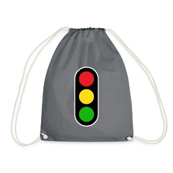 Permis de conduire aux feux tricolores École de conduite - Sac de sport léger - gris - Devant