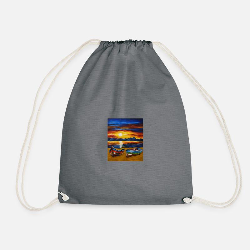 Boat 'n' sea - Drawstring Bag - grey