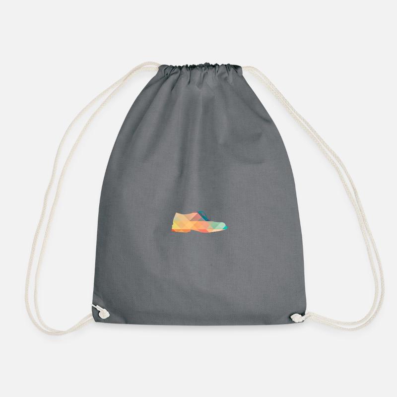 colorful shoe - Drawstring Bag - grey