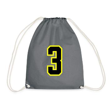 Justaucorps à 3 chiffres - Sac de sport léger - gris - Devant