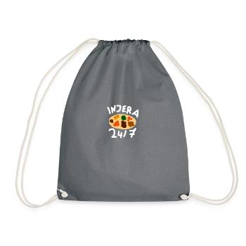 INJERA 24/7 - Drawstring Bag - grey - Front