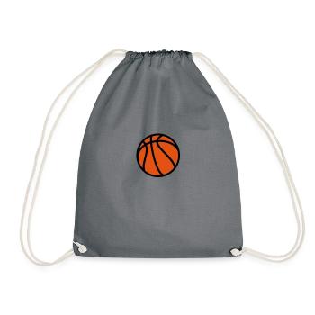 Basketball - Drawstring Bag - grey - Front