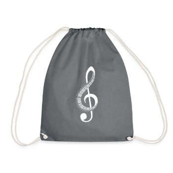 Piano Clef - Sac de sport léger - gris - Devant