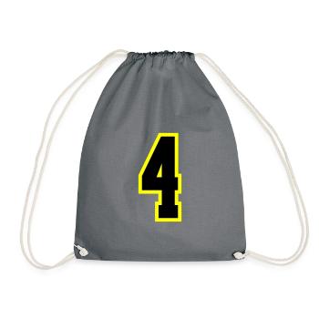 Justaucorps à 4 chiffres - Sac de sport léger - gris - Devant