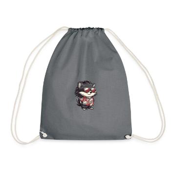 Hérisson Bande dessinée Holiday - Sac de sport léger - gris - Devant