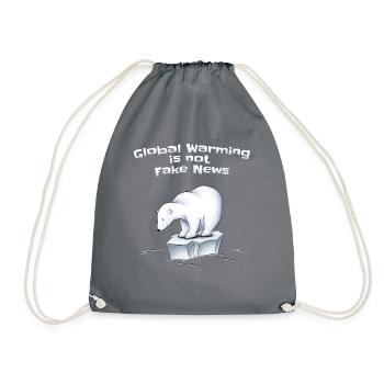 Le changement climatique de l'ours polaire n'est pas un canular - Sac de sport léger - gris - Devant
