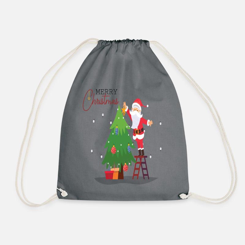 Weihnachten - Turnbeutel - Grau