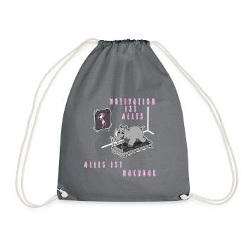 Cadeau de licorne pour tapis roulant rhino - Sac de sport léger - gris - Devant