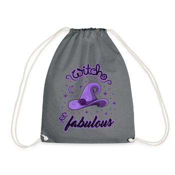 Witch and Fabulous - Turnbeutel - Grau - Vorne