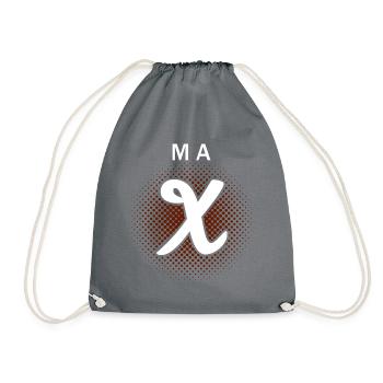 Vorname Max - Turnbeutel - Grau - Vorne
