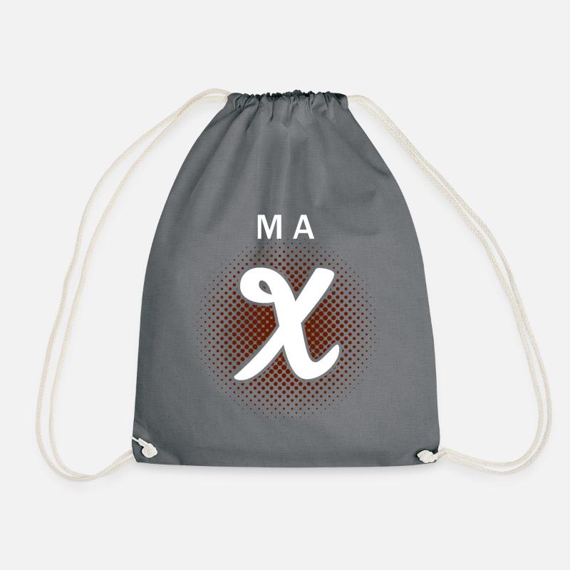 Vorname Max - Turnbeutel - Grau