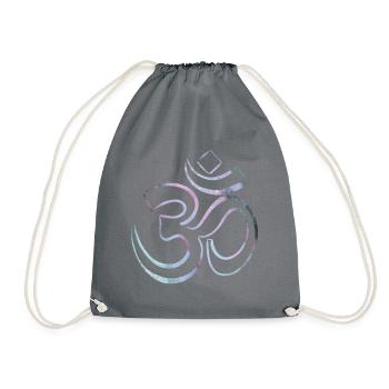 Le signe coloré du Karma Om - Sac de sport léger - gris - Devant