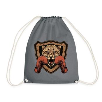 Boxeur guépard MMA - Sac de sport léger - gris - Devant
