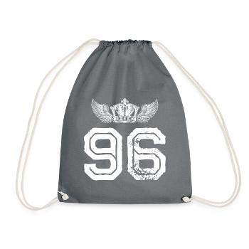 96 Couronne numérique - Sac de sport léger - gris - Devant