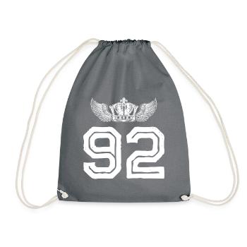 92 Couronne numérique - Sac de sport léger - gris - Devant