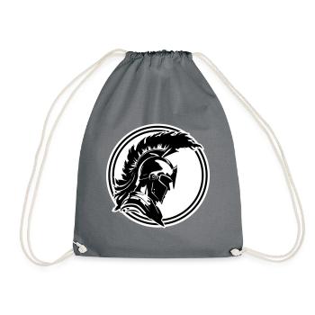 Warrior Sparta Helmet Spartan - Drawstring Bag - grey - Front