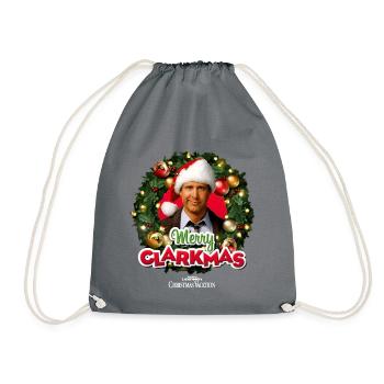 Schöne Bescherung Design Merry Clarkmas - Turnbeutel - Grau - Vorne