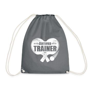 Ping Pong formateur certifié Tennis de table demandé - Sac de sport léger - gris - Devant