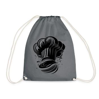 Chapeau de chef Symbole du chef - Sac de sport léger - gris - Devant