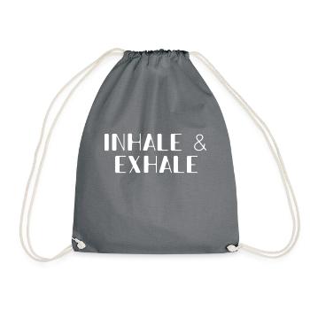 Dictons drôles d’inspiration et d’expiration - Sac de sport léger - gris - Devant