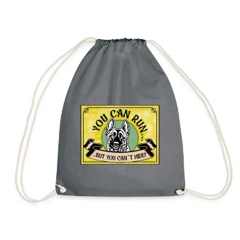 VOUS POUVEZ COURIR MAIS VOUS NE POUVEZ PAS CACHER Malinois n ° 2 - Sac de sport léger - gris - Devant