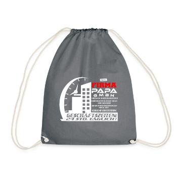 Papa GmbH 3 HARIZ Papa Fête des Pères Cadeau - Sac de sport léger - gris - Devant