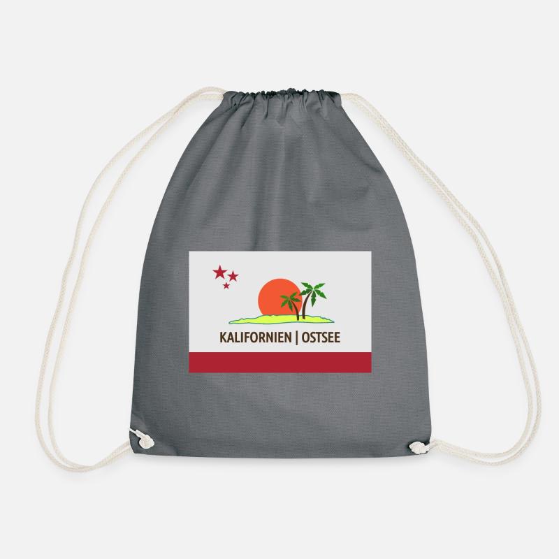 Kalifornien - Turnbeutel - Grau