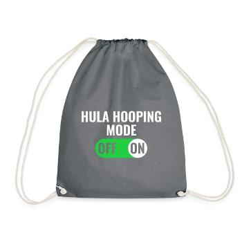 Hula Hooping Modus an Hoop Sport - Turnbeutel - Grau - Vorne