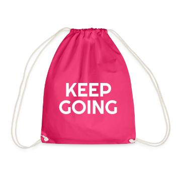 Continuez - Citations de motivation - Sac de sport léger - fuchsia - Devant
