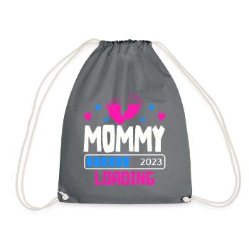 Maman chargeant 2023, future maman 2023 - Sac de sport léger - gris - Devant