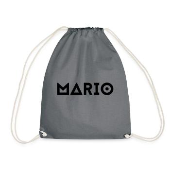First name Mario - Drawstring Bag - grey - Front