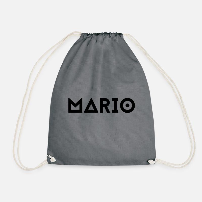 First name Mario - Drawstring Bag - grey
