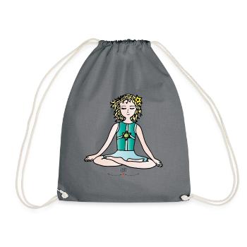 Die Hüterin der Kinder -Yoga -Die Hüter von Orbis - Turnbeutel - Grau - Vorne