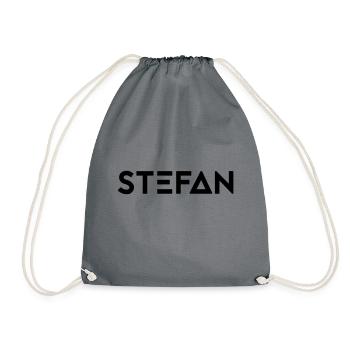 Prénom Stefan - Sac de sport léger - gris - Devant