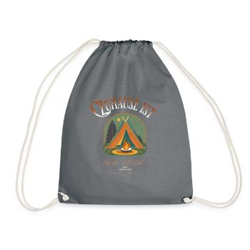 La maison est là où se trouve la tente - Sac de sport léger - gris - Devant