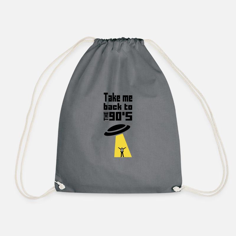 Take me to the 90s - Take me to the 90s - Drawstring Bag - grey