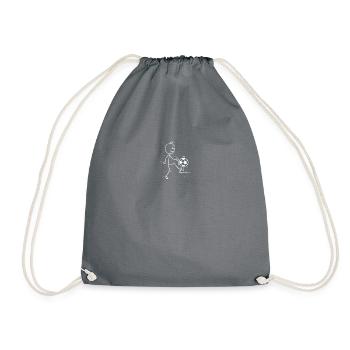 Soccer - Drawstring Bag - grey - Front