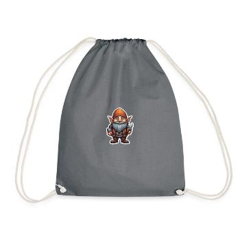 Guerrier nain espiègle - Sac de sport léger - gris - Devant