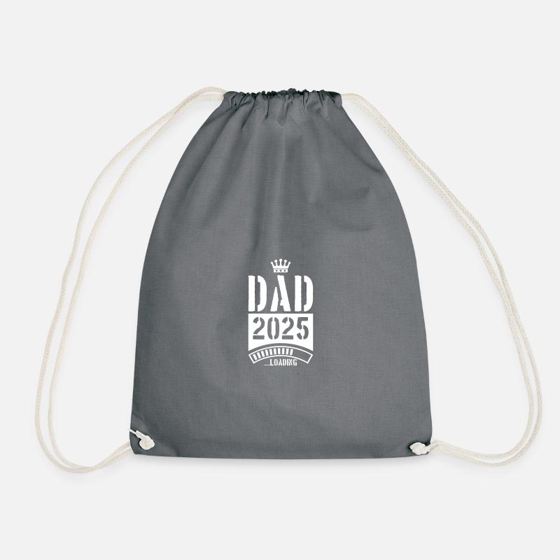 Dad 2025 Loading Papa - Turnbeutel - Grau