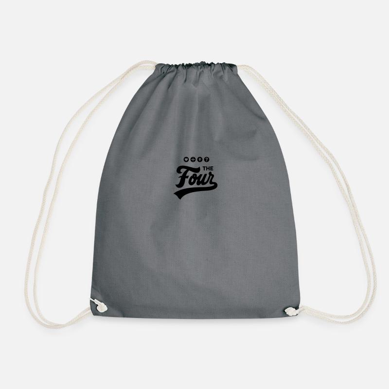 THE FOUR Cursive Bold - Turnbeutel - Grau
