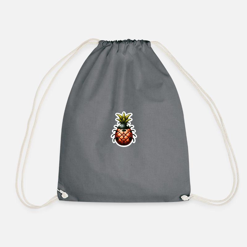 Fruity Ladybug - Drawstring Bag - grey