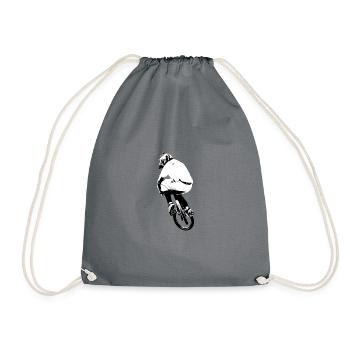 bmx race racing vtt motocross mtb bike rad - Sac de sport léger - gris - Devant