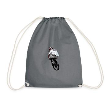 bmx race racing vtt motocross mtb bike rad - Sac de sport léger - gris - Devant