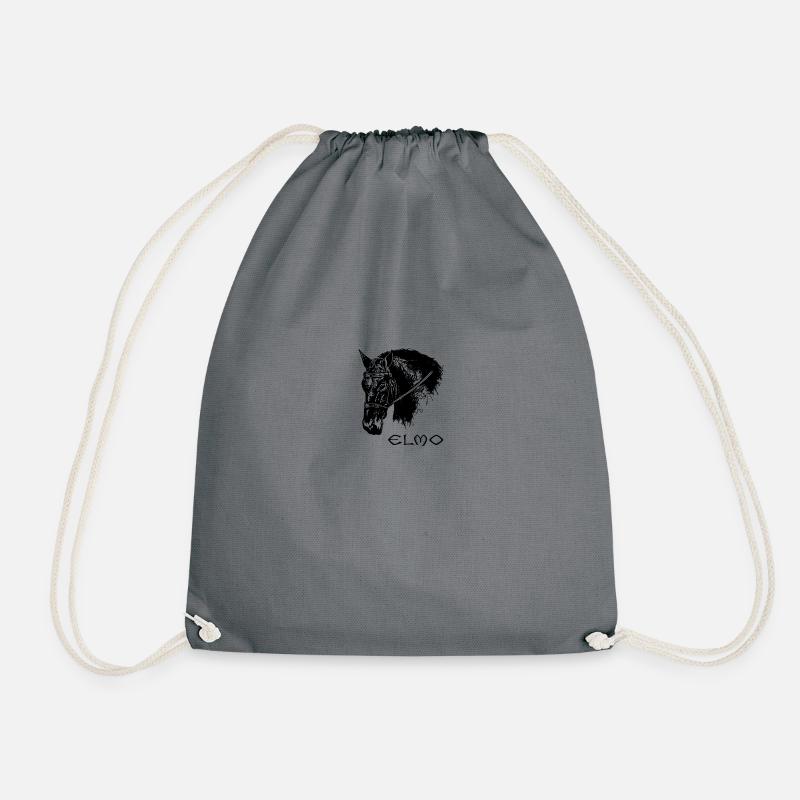 Elmo Dressage - Drawstring Bag - grey