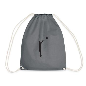 BASKET-BALL - Sac de sport léger - gris - Devant