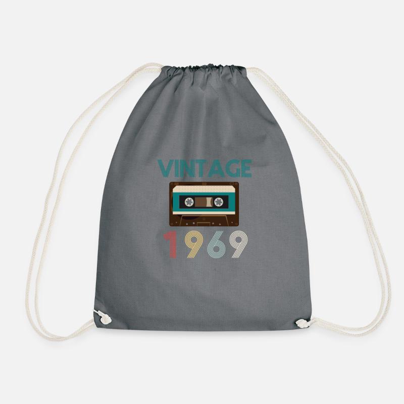 Vintage 1969 - Drawstring Bag - grey