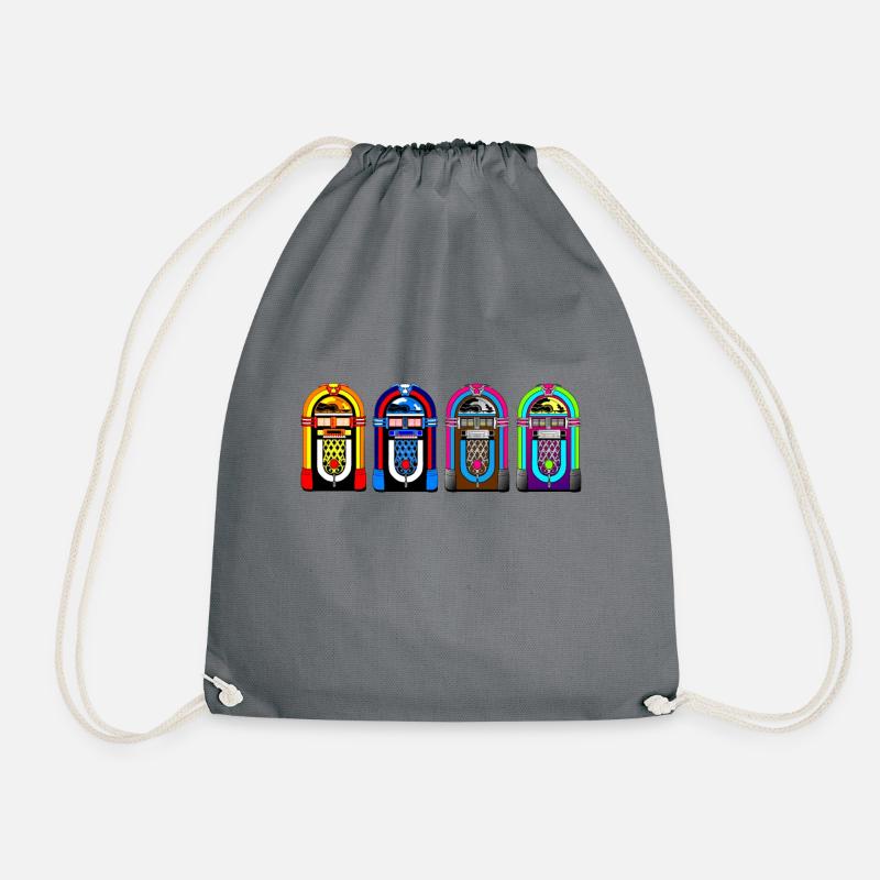 Jukebox - Drawstring Bag - grey